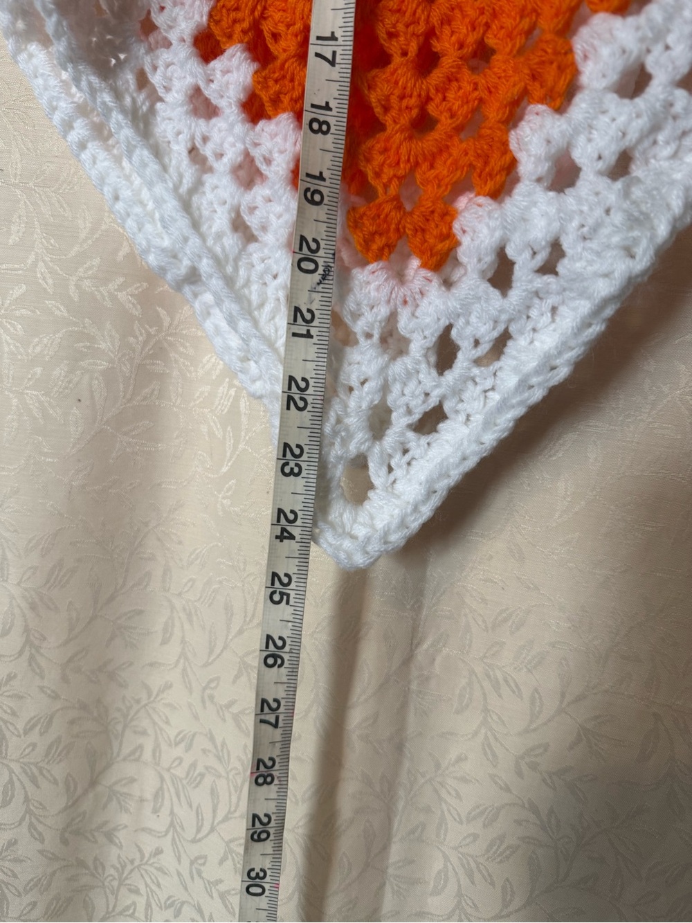 Halloween Crochet Poncho Sweater, Winter Wear, Women’s Medium Candy Corn Colors - Picture 5 of 6